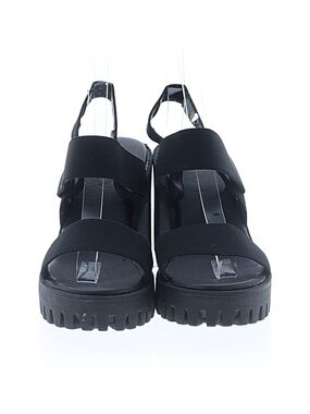 Black Platform Elastic Strap Women’s Sandals